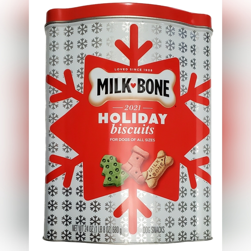 Milk Bone Holiday Christmas Biscuit Collectible Limited Edition Tin Container